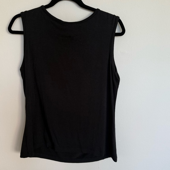Y2K Mossimo Black Ruched Top - Picture 3 of 4
